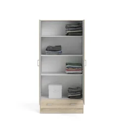Armadio quercia con cassetto 79x170h cm - Amylya