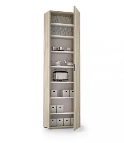 Armadi Multiuso 1 Anta|Camera Da Letto > Dmora Armadio rovere 1 anta 50x182h cm - Abuela Marrone Rovere