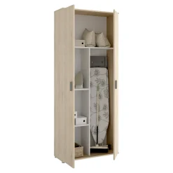 Armadi Multiuso 2 Ante|Camera Da Letto > Dmora Armadio rovere 2 ante 78x190h cm - Arna Marrone Rovere