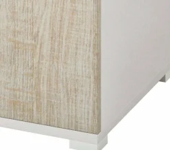 Armadi Multiuso 1 Anta|Camera Da Letto > Dmora Armadio rovere e bianco stretto 45x195h cm - Aloise Bianco, Marrone Rovere