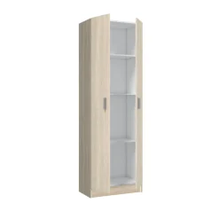 Armadi Multiuso 2 Ante|Camera Da Letto > Dmora Armadio rovere salvaspazio 59x180h cm - Aragorn Marrone Rovere