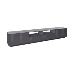 Base TV antracite lucido 260x41x46h cm 4 ante e 2 cassetti - Albak
