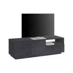 Salotto > Dmora Base TV ardesia 162x44x46h cm 4 ante e 1 cassetto - Acix Grigio Ardesia