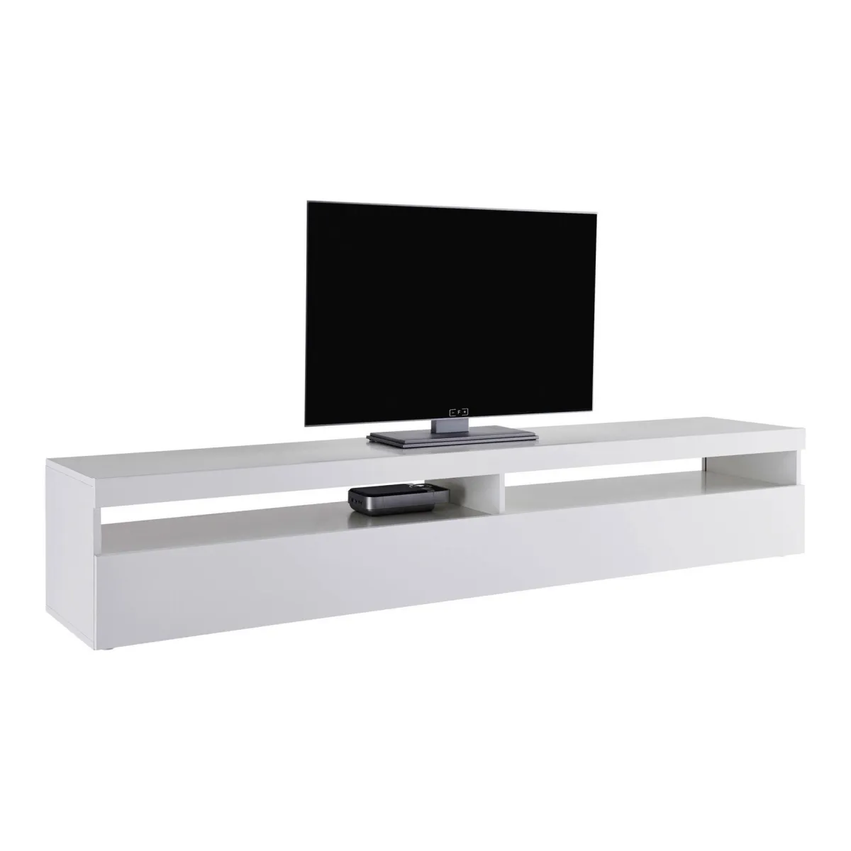 Mobili Porta Tv|Salotto > Dmora Base TV ardesia 200x45x36h cm 2 ante in legno - Akon Grigio Ardesia
