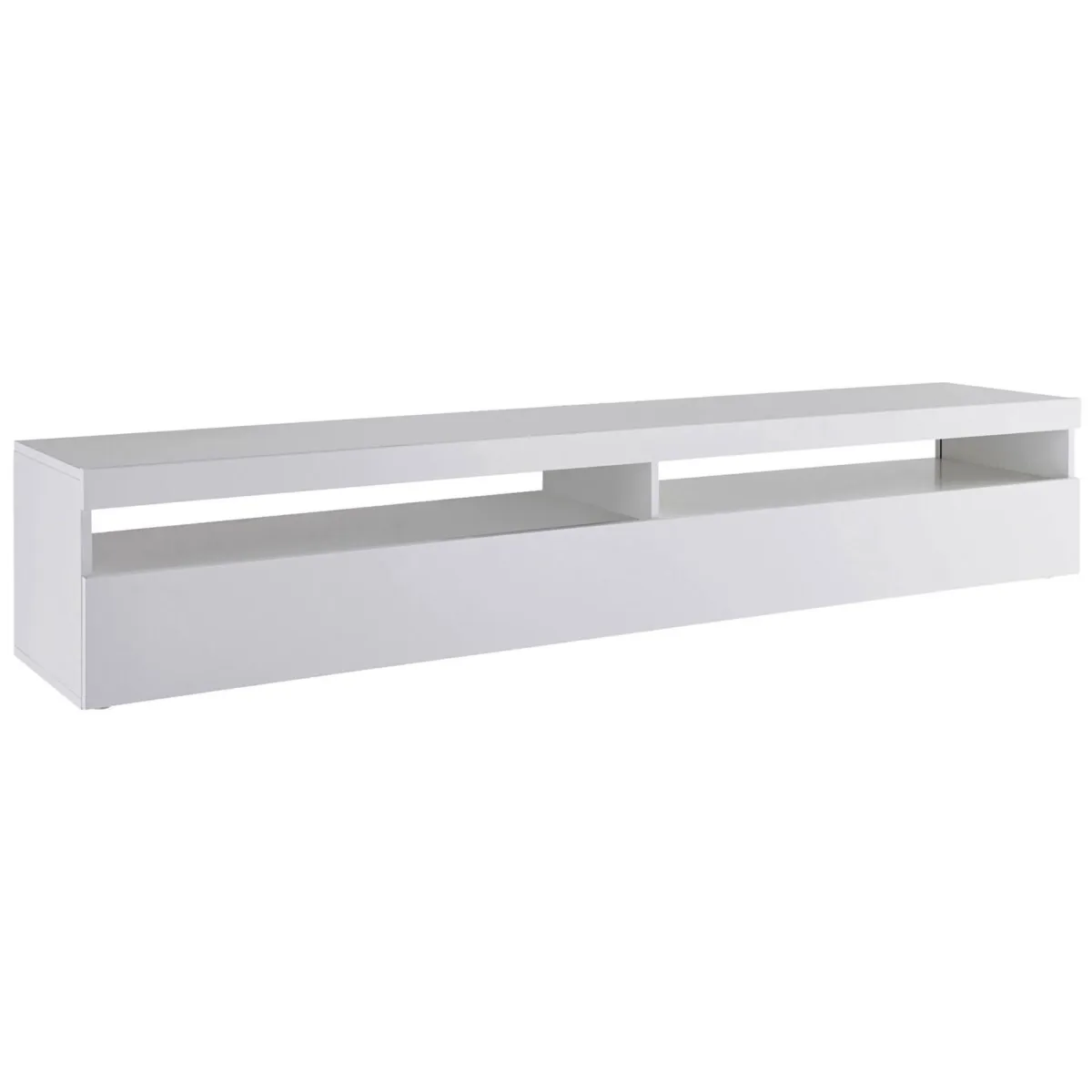 Mobili Porta Tv|Salotto > Dmora Base TV ardesia 200x45x36h cm 2 ante in legno - Akon Grigio Ardesia