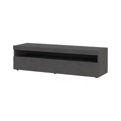 Salotto > Dmora Base TV ardesia 130x45x36h cm in legno - Gianna Grigio Ardesia