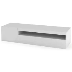 Base TV bianco lucido 150x40x37h cm 2 ante - Ardy