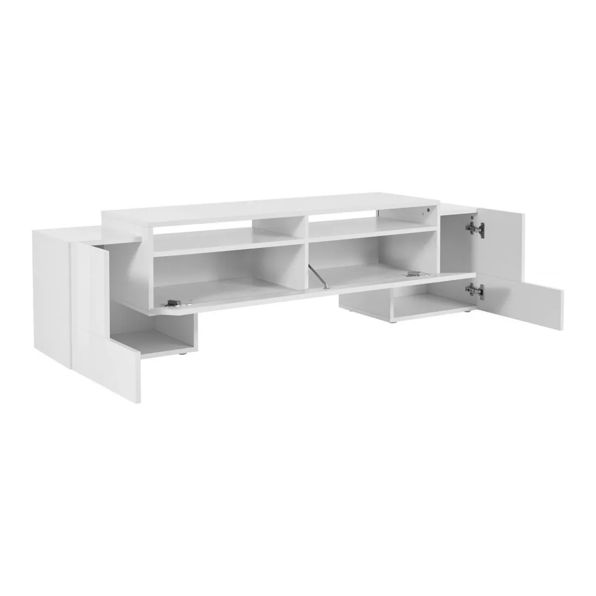 Salotto > Dmora Base TV 170x45x45h cm 3 ante - Abele Bianco Lucido
