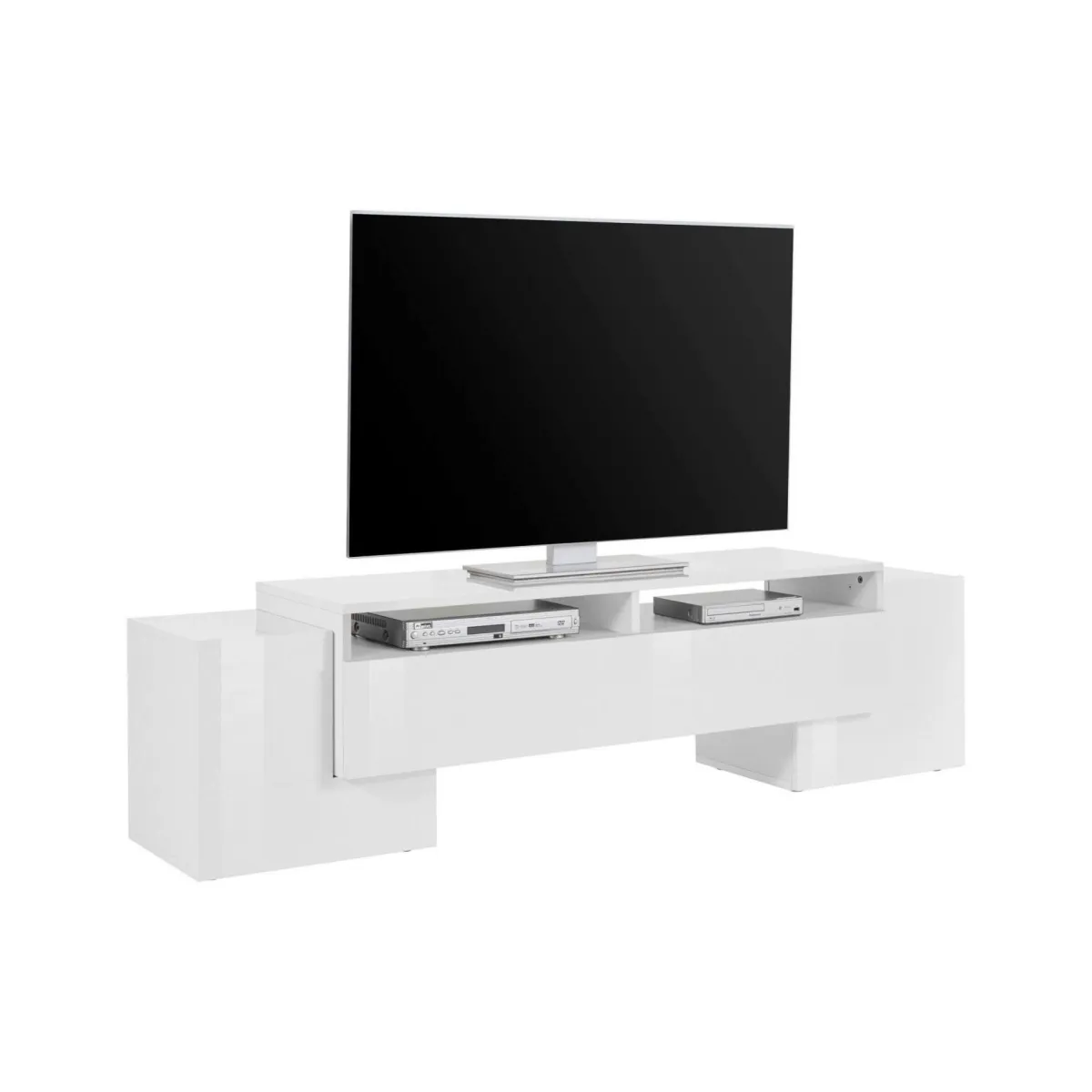 Salotto > Dmora Base TV 170x45x45h cm 3 ante - Abele Bianco Lucido