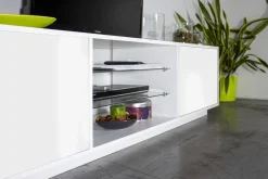 Salotto > Dmora Base TV 180x41x46h cm 2 ante - Lola Bianco Lucido