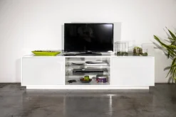Salotto > Dmora Base TV 180x41x46h cm 2 ante - Lola Bianco Lucido