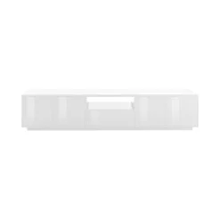 Base TV bianco lucido 220x41x46h cm 4 ante e 1 cassetto - Ajuly