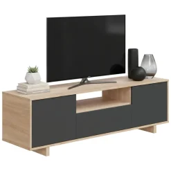 Base TV rovere 150x41x46h cm 3 ante - Andalusia