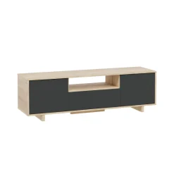Base TV rovere 150x41x46h cm 3 ante - Andalusia