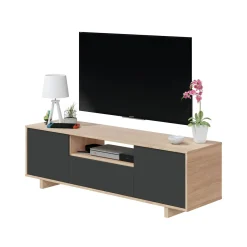 Base TV rovere 150x41x46h cm 3 ante - Andalusia