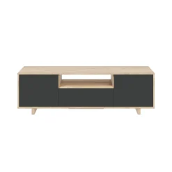 Base TV rovere 150x41x46h cm 3 ante - Andalusia