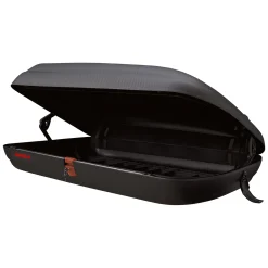 Bauli > Dmora Baule Auto Finitura Effetto Carbonio Capacità 250 l, 55 kg, Apertura a Ribalta Made in Italy - Chivin Nero