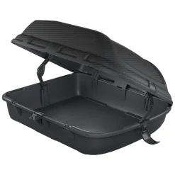 Bauli > Dmora Baule Auto Finitura Effetto Carbonio Capacità 270 l, 55 kg, Apertura a Ribalta Made in Italy - Chivin Nero