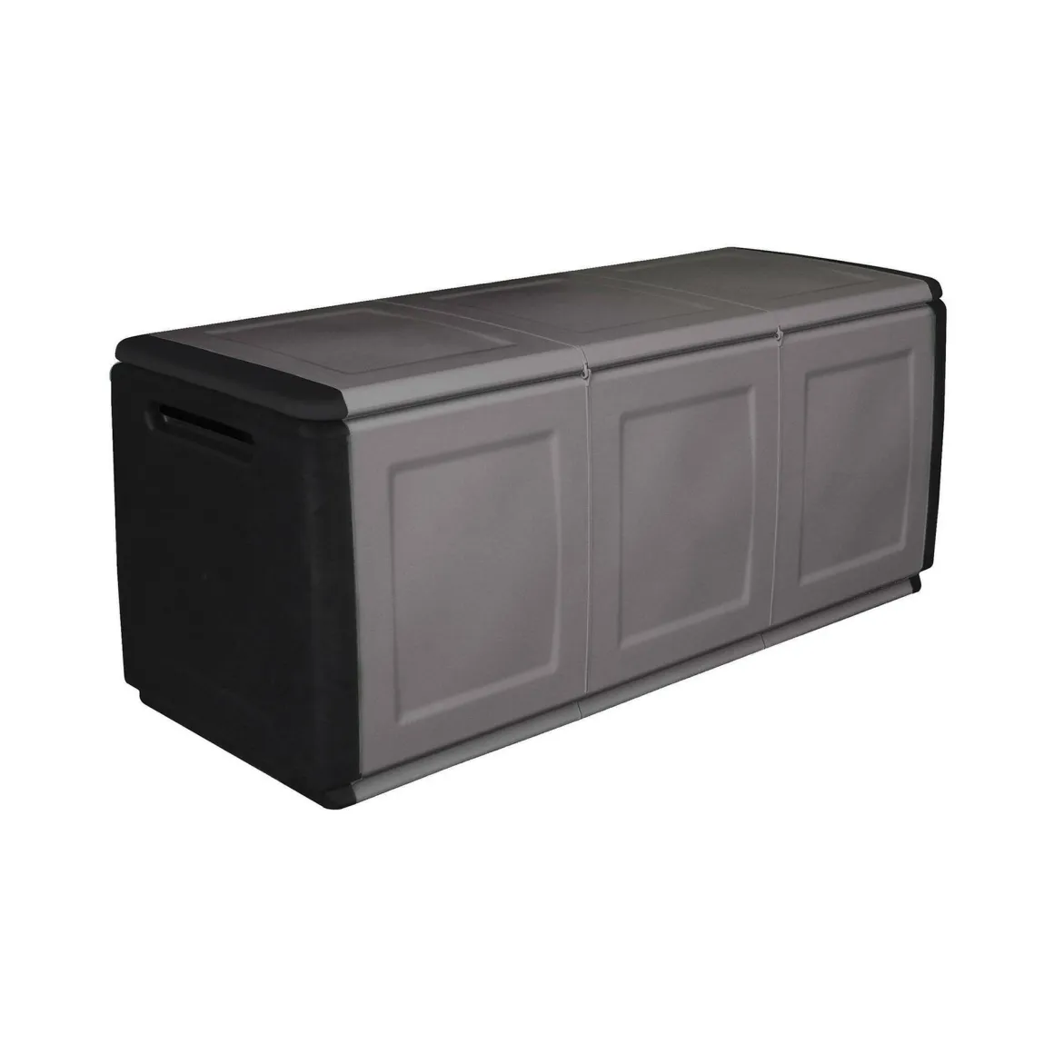 Baule da esterno grande 138x53x57h cm grigio chiaro e nero - Achse