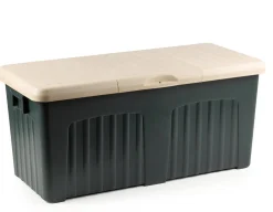 Bauli > Dmora Baule da esterno impermeabile 57x125x56h cm verde - Asco Bianco, Verde