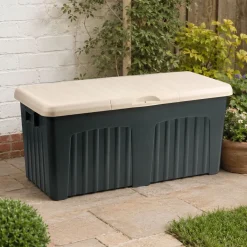 Bauli > Dmora Baule da esterno resistente 57x125x56h cm grigio - Asco Bianco, Nero Antracite