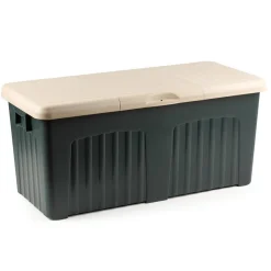 Bauli > Dmora Baule da esterno resistente 57x125x56h cm grigio - Asco Bianco, Nero Antracite