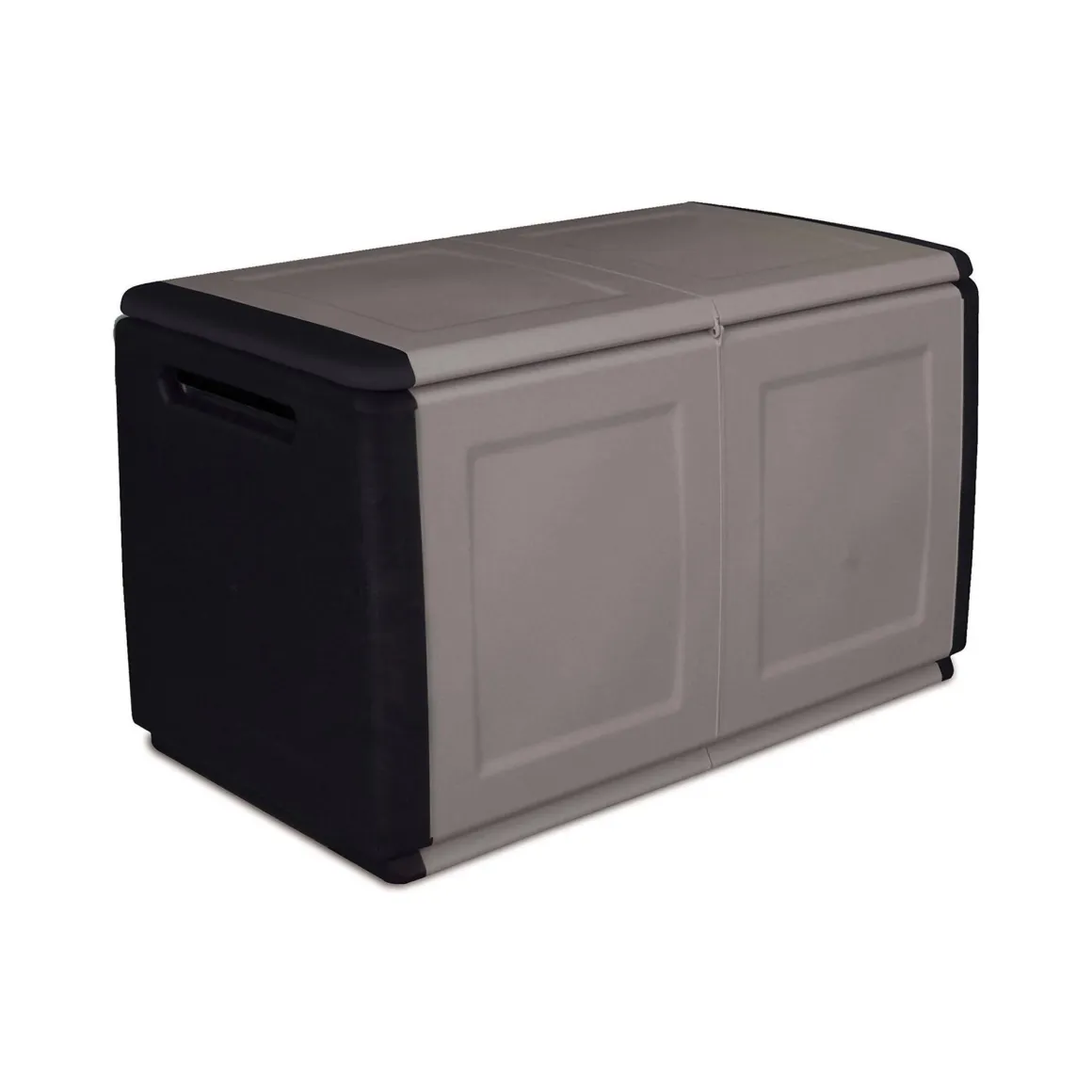 Baule da garage in plastica 96x53x57h cm grigio chiaro e nero - Andra