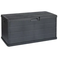 Bauli > Dmora Baule Capienza 340 l Chiusura a Ribalta 118x59x57h cm, Made in Italy - Creola Nero Antracite