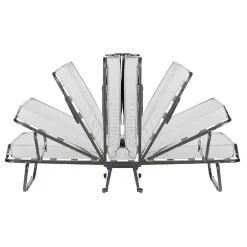 Letti Pieghevoli|Camera Da Letto > Dmora Brandina 1 piazza pieghevole 190x80cm bianca - Tellus Bianco