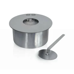 Accessori Riscaldamento > Dmora Bruciatore Annicco, 25x25 h10 cm, Grigio