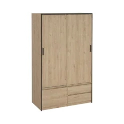 Altri Guardaroba > Dmora Cabina armadio 3 ante rovere 121x200h cm - Bedollo Marrone Rovere