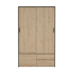 Altri Guardaroba > Dmora Cabina armadio 3 ante rovere 121x200h cm - Bedollo Marrone Rovere