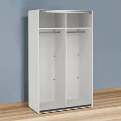 Altri Guardaroba > Dmora Cabina armadio classica bianca 118x200h cm - Ethelfleda Bianco