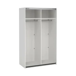 Altri Guardaroba > Dmora Cabina armadio classica bianca 118x200h cm - Ethelfleda Bianco