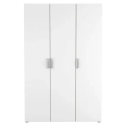 Altri Guardaroba > Dmora Cabina armadio con appendiabiti rovere e bianca opaca 119x184h cm - Dania Bianco Opaco, Marrone Rovere