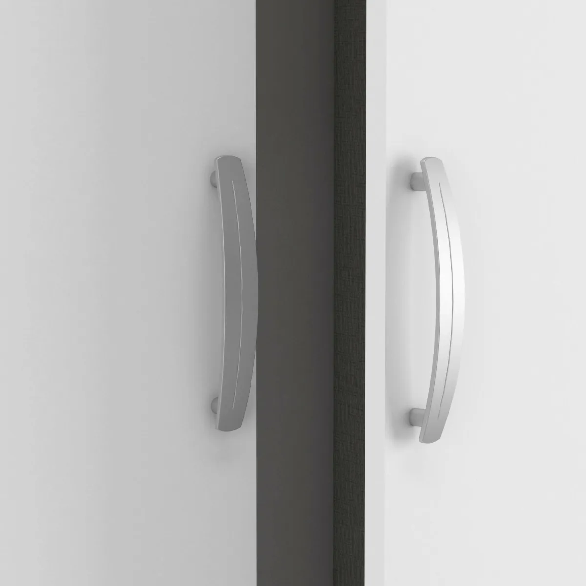 Altri Guardaroba > Dmora Cabina armadio con appendiabiti rovere e bianca opaca 119x184h cm - Dania Bianco Opaco, Marrone Rovere