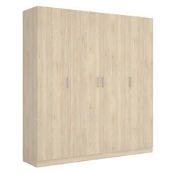 Altri Guardaroba > Dmora Cabina armadio con ripiani regolabili rovere 214x205h cm - Pali Marrone Rovere