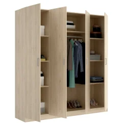 Cabina armadio con ripiani regolabili rovere 200x215h cm - Persefone
