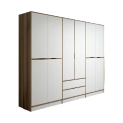 Cabina armadio grande bianca e oro 277x208h cm - Gaspard