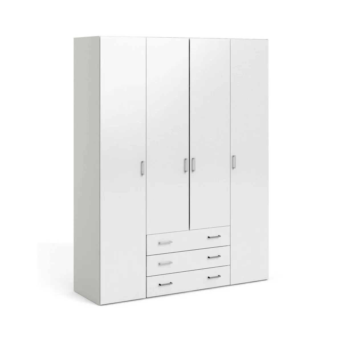 Altri Guardaroba > Dmora Cabina armadio in legno bianca lucida 154x200h cm - Amoruccio Bianco Lucido