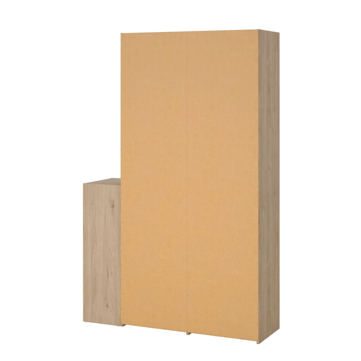 Altri Guardaroba > Dmora Cabina armadio in legno rovere e bianca 127x197h cm - Amaranto Bianco, Marrone Rovere