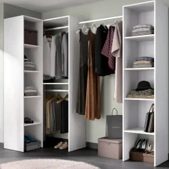 Cabina armadio modulabile bianca 226x185h cm - Alexois