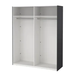 Altri Guardaroba > Dmora Cabina armadio salvaspazio grigia 178x220h cm - Hagupit Grigio