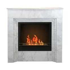 Camino a bioetanolo classico 35x96x96h cm bianco - Kinsasa