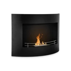 Camini A Bioetanolo > Dmora Camino a bioetanolo da parete 16x63x45h cm - Alpago Nero