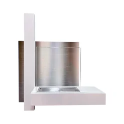 Camini A Bioetanolo > Dmora Camino a bioetanolo da parete 23x65x75h cm - Sabancaya Nero