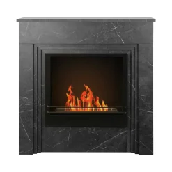 Camino a bioetanolo da pavimento 35x96x96h cm nero - Kinsasa