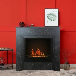 Camini A Bioetanolo > Dmora Camino a bioetanolo da pavimento 35x96x96h cm - Kinsasa Rosa