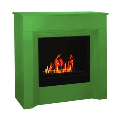 Camino a bioetanolo da pavimento 35x96x96h cm verde - Kinsasa