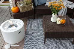 Camini A Bioetanolo > Dmora Camino a bioetanolo da tavolo 47x47x32h cm - Aielli Bianco